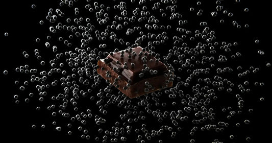 Chocolate being bound by ReadyRESCUE's activated carbon spheres