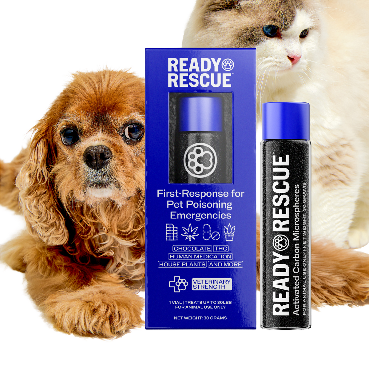 ReadyRESCUE™: lifesaving home emergency treatment for chocolate & other pet poisons (for pets 30 lbs and under)