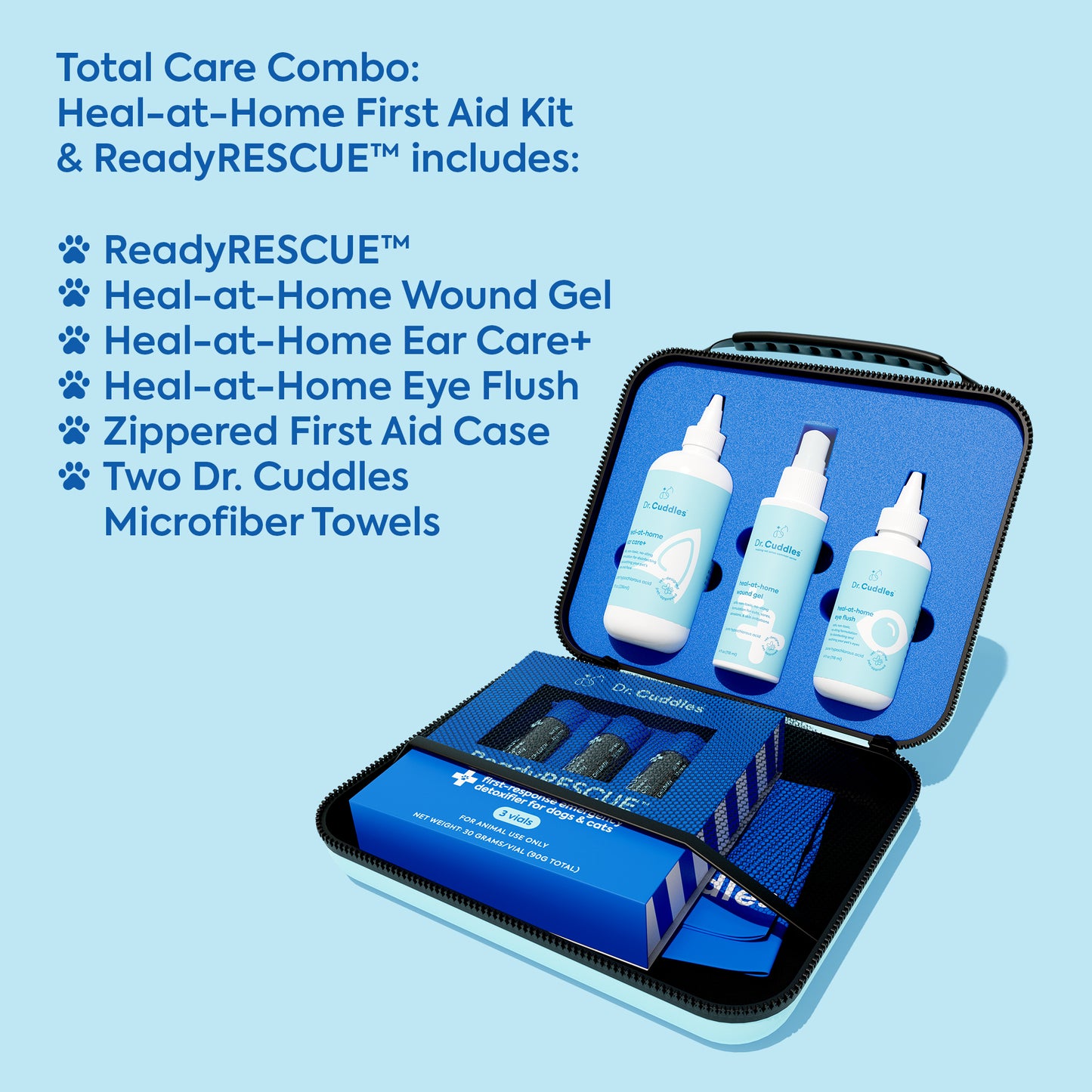 Total care combo: Heal-at-home first aid kit & ReadyRESCUE™