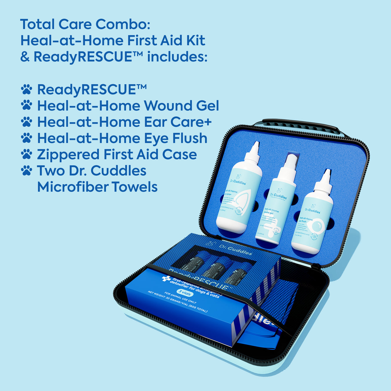 Total care combo Healathome first aid kit & ReadyRESCUE™ Dr. Cuddles