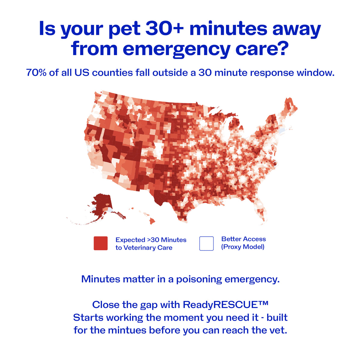 ReadyRESCUE™: lifesaving tool for chocolate & other pet poisons (treats up to 90 lbs )