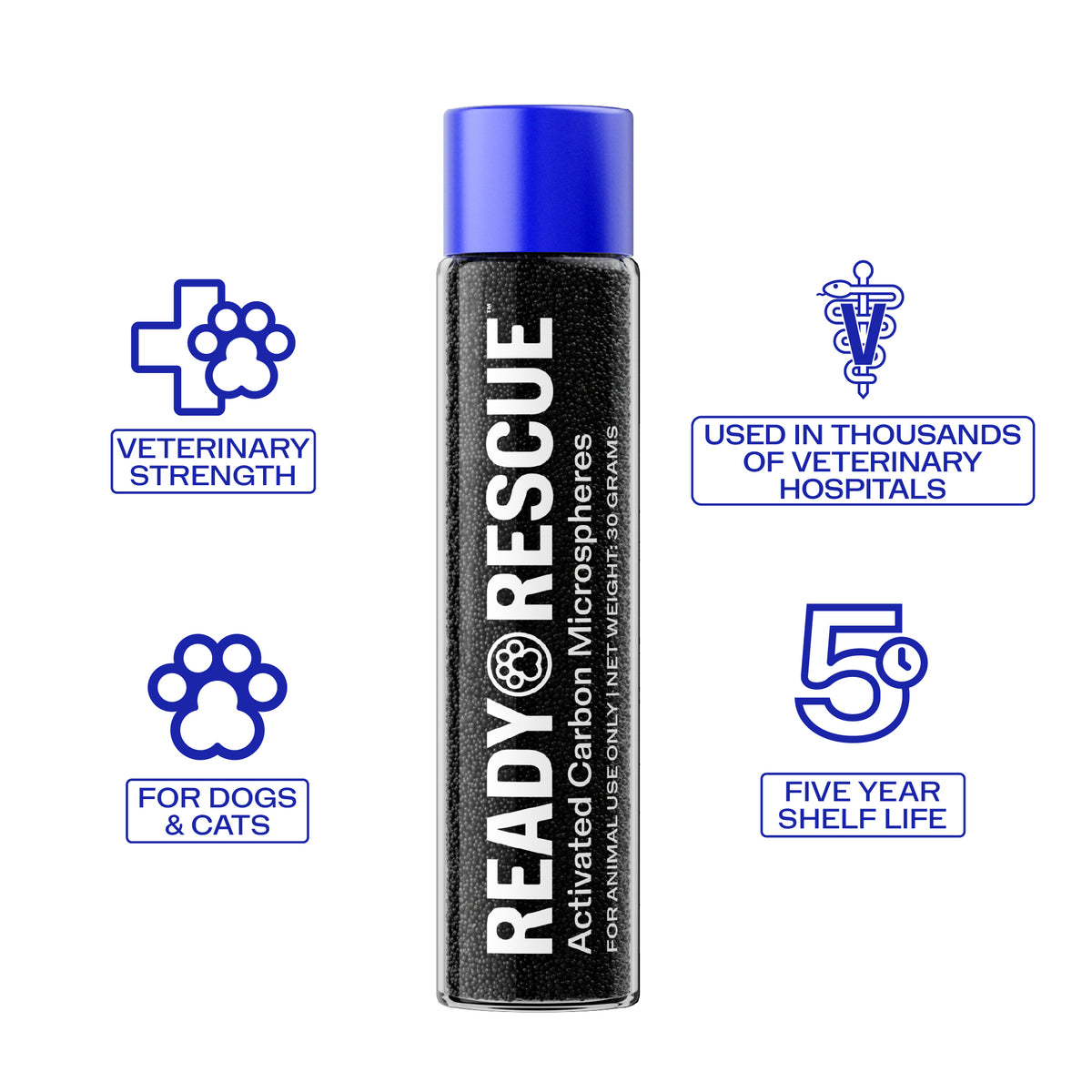ReadyRESCUE™: lifesaving tool for chocolate & other pet poisons (treats up to 90 lbs )